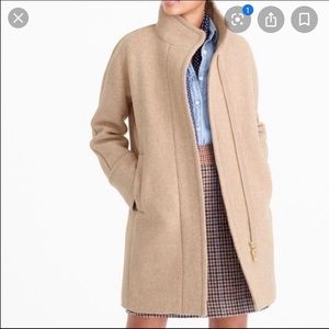 Jcrew Cocoon Wool Stadium Coat XXS P00 Beige